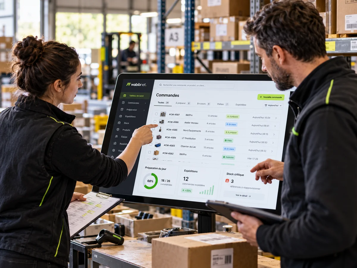 Échange autour d’une application métier et de son tableau de bord de gestion.